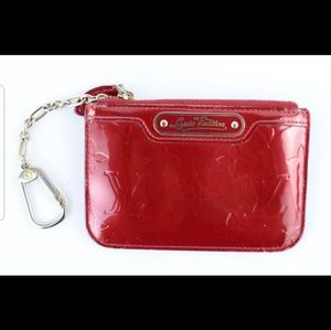 Louis Vuitton pochette monogram vernis key and cha